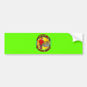 SIZZLIN PARROTS BUMPER STICKER