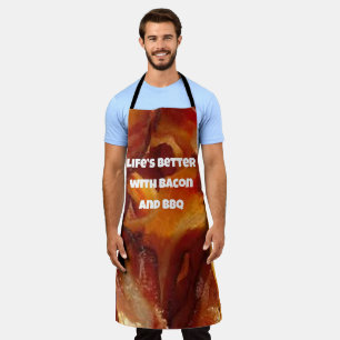Sizzling Bacon Apron: Funny Custom Bacon Quotes Apron