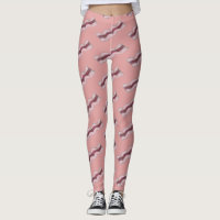 Sizzling Bacon Strips Breakfast Meat Food Leggings