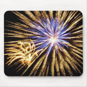 Sizzling Fireworks Display Mouse Pad