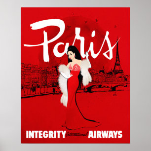 Sizzling in Paris Small Poster