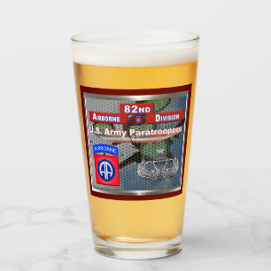 Sizzling Senior Jump Wings 82nd Airborne Division Glass