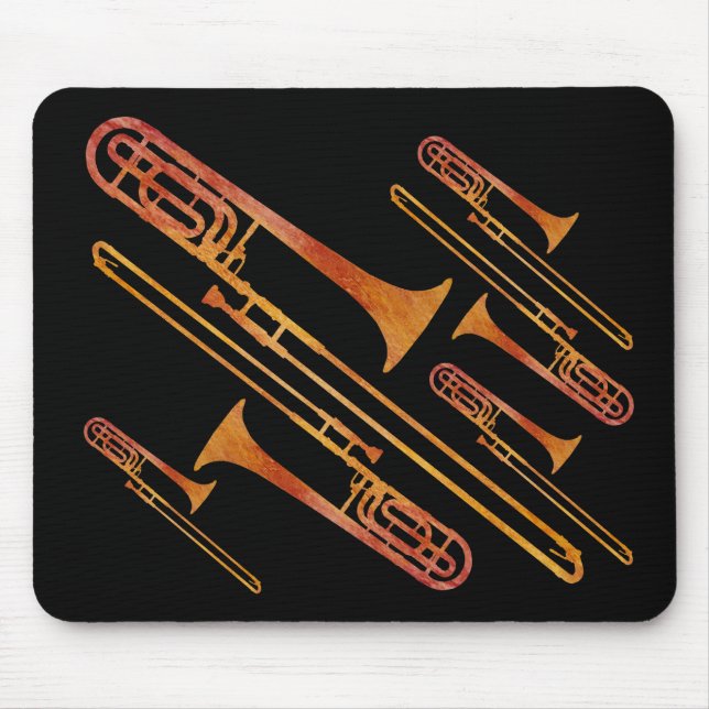 Sizzling Trombones Mouse Pad (Front)