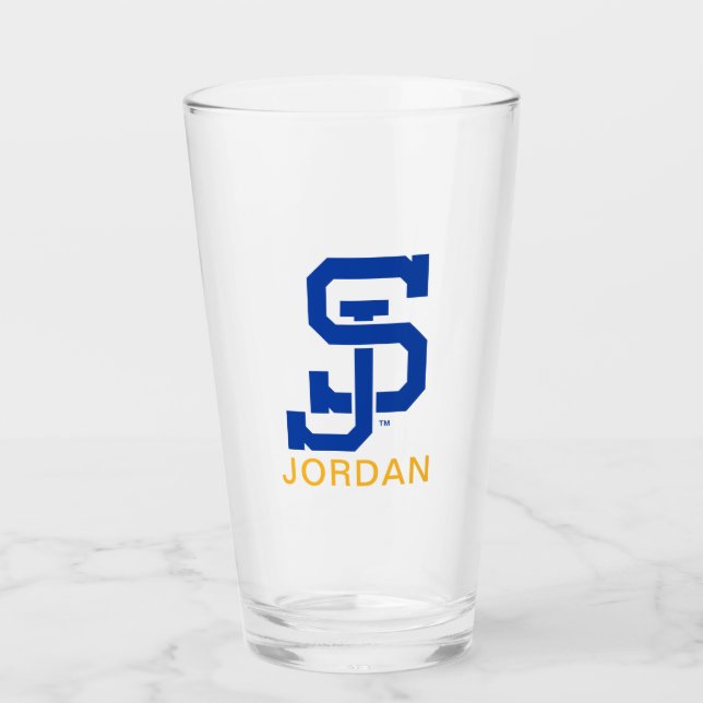 SJ Spartans logo Glass (Front)