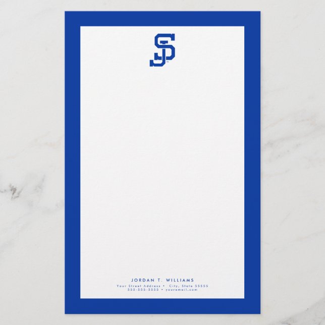 SJ Spartans logo Stationery (Front)
