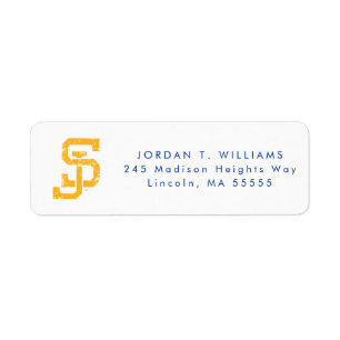 SJ Spartans Return Address Label