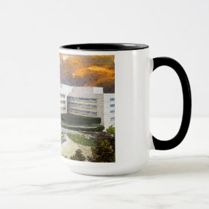SJFoundation black rim coffee mug