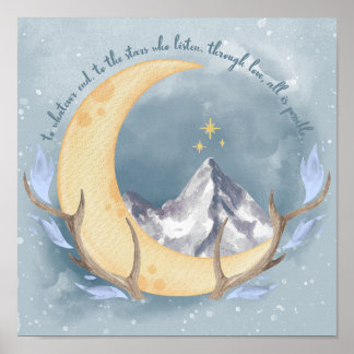 SJMverse ACOTAR, Throne of Glass, Crescent City Poster