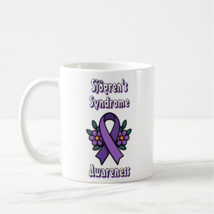 Sjögren's Awareness   Purple Ribbon Coffee Mug