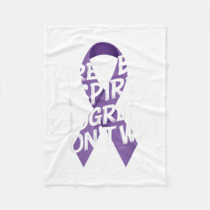 Sjogrens Syndrome Awareness Chronic Disease Purple Fleece Blanket