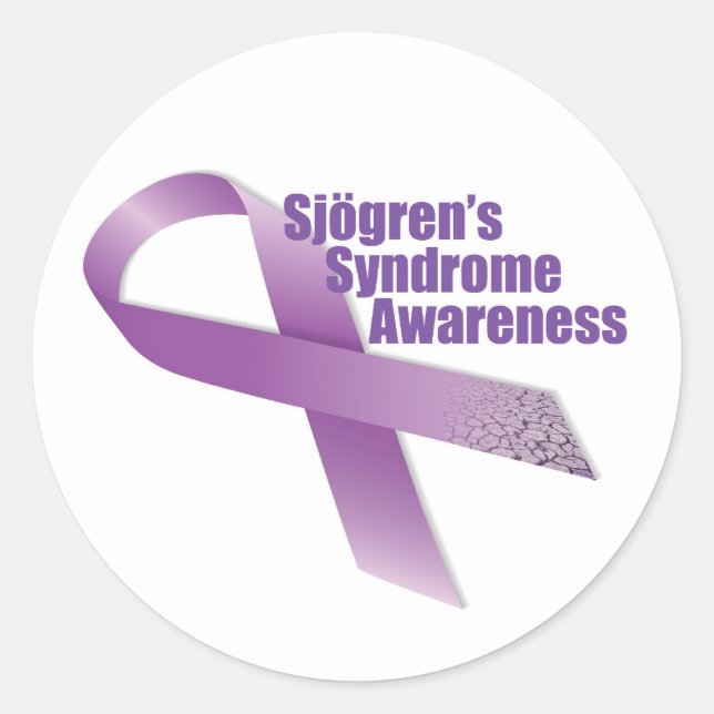 Sjogren's Syndrome Awareness Classic Round Sticker (Front)