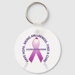 sjogrens syndrome awareness keychain