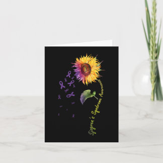 Sjogren's Syndrome Awareness Sunflower Card