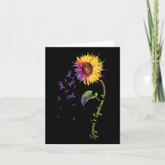 Sjogren's Syndrome Awareness Sunflower  Card