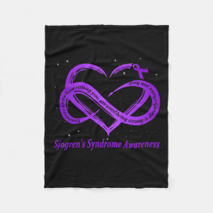 Sjogren's Syndrome Warrior Down Syndrome Awareness Fleece Blanket