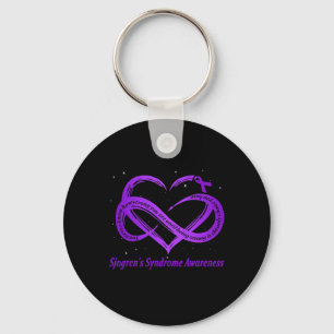Sjogren's Syndrome Warrior Down Syndrome Awareness Key Ring