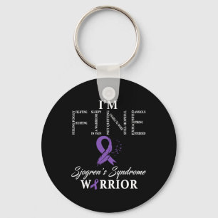 Sjogren's Syndrome Warrior I'm Fine Down Syndrome  Key Ring