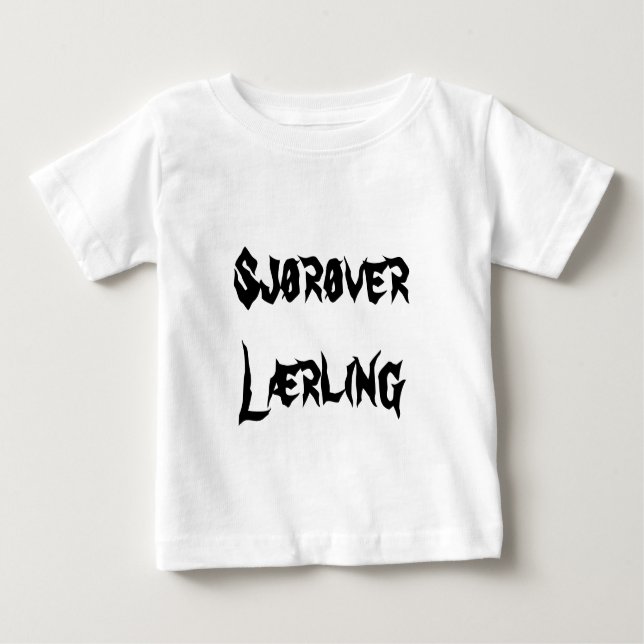 Sjørøver lærling,  pirate apprentice in Norwegian Baby T-Shirt (Front)