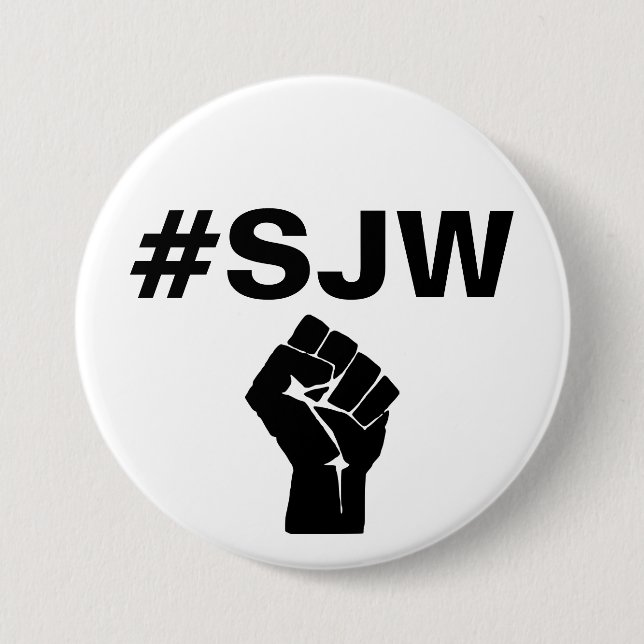 #SJW Social Justice Warrior 7.5 Cm Round Badge (Front)