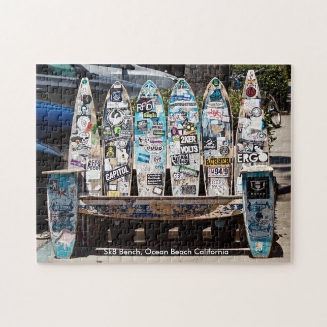 Sk8 Board Bench Jigsaw Puzzle (Horizontal)