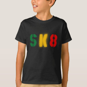 sk8 estencil rasta flag T-Shirt