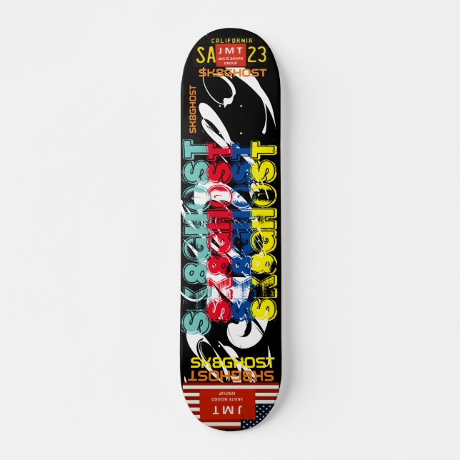 SK8 GHOST 7 3/4" Skateboard Deck (Front)