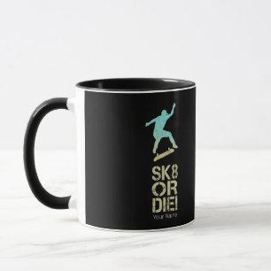 Sk8 Or Die! Olli Skater Vintage For Skateboarder Mug