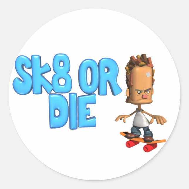 Sk8 or Die stickers (Front)