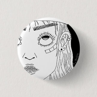 sk8er girl 3 cm round badge