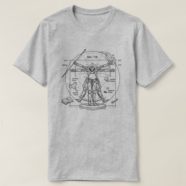 SK-73 T-Shirt – Grey (Design Front)