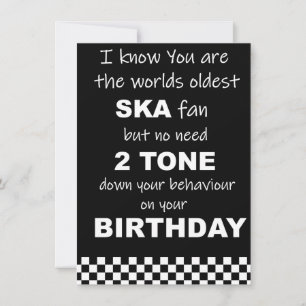 SKA Birthday humor card