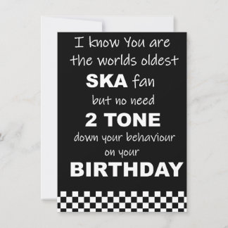 SKA Birthday humor card