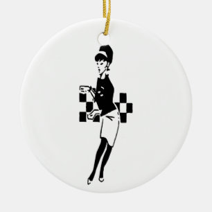 SKA Dancer Ceramic Ornament