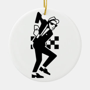 SKA Dancer Ceramic Ornament