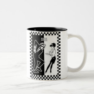 ska dancers, ska dancers Two-Tone coffee mug
