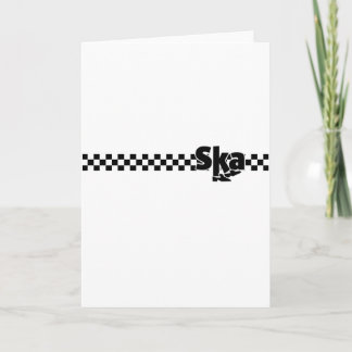 SKA Dancing Feet with Checkers Card