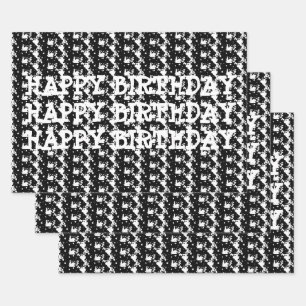 SKA DAYS BIRTHDAY WRAPPING PAPER SHEET SET