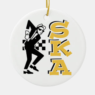 Ska Guy Ceramic Ornament