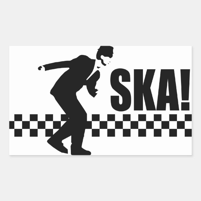 Ska On! Rectangular Sticker (Front)