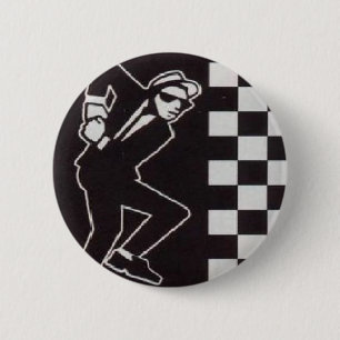 ska skanking guy 6 cm round badge