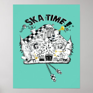 Ska Time Cuckoo Clock Poster