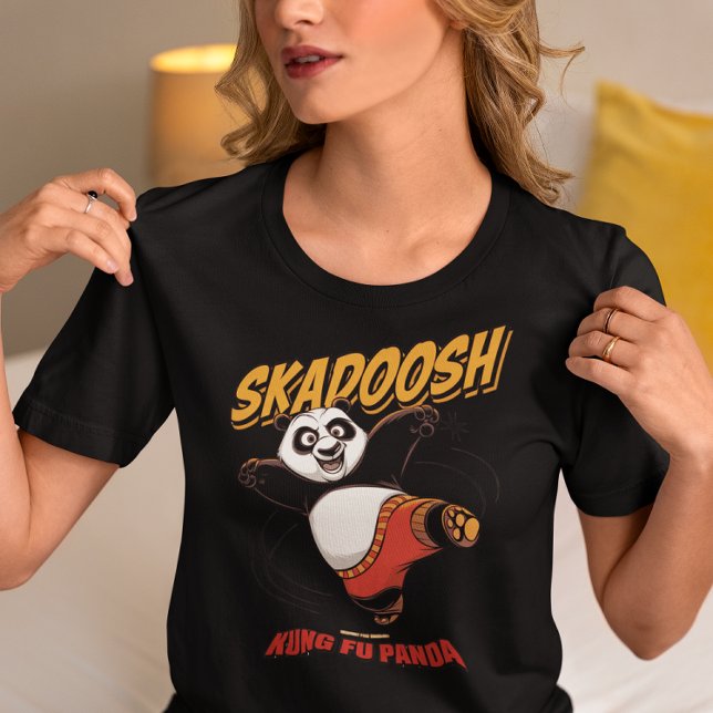 Skadoosh Kick – Fierce Fighting Panda Tri-Blend Shirt (Creator Uploaded)