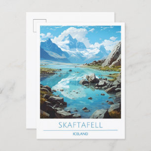 Skaftafell Iceland Vintage Travel  Postcard