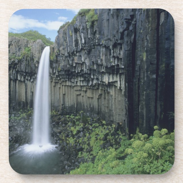 Skaftafell National Park, Svartifoss waterfall, Coaster (Front)