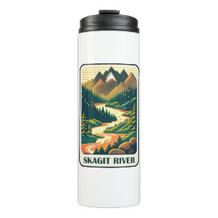 Skagit River Washington Colours Thermal Tumbler