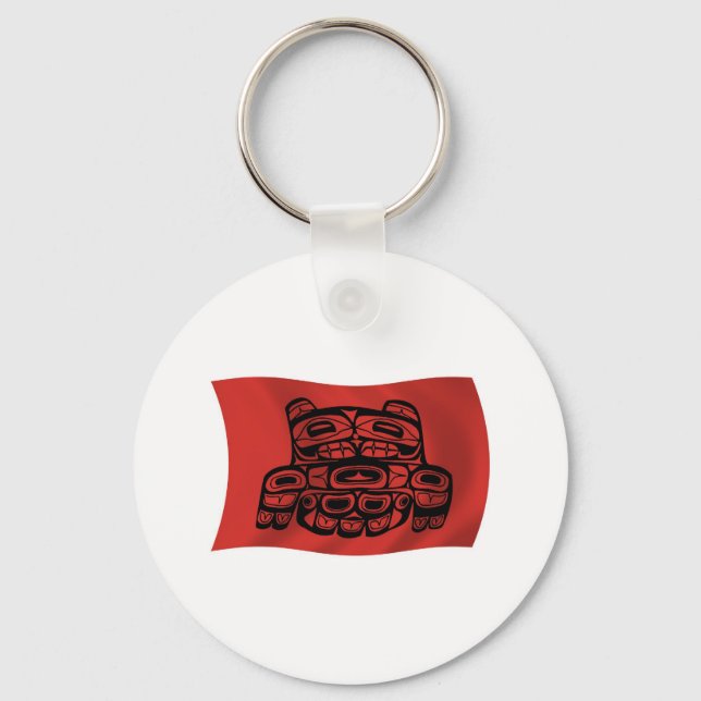Skagit Tribe Flag Keychain (Front)