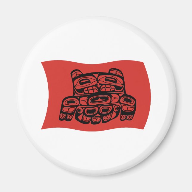 Skagit Tribe Flag Magnet (Front)