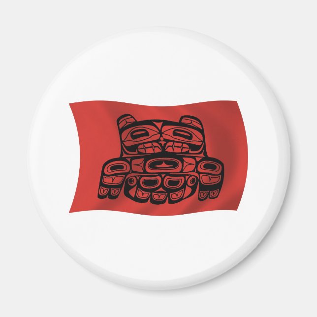 Skagit Tribe Flag Magnet (Front)
