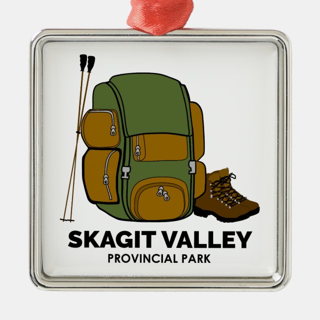 Skagit Valley Provincial Park Backpack Metal Ornament (Front)