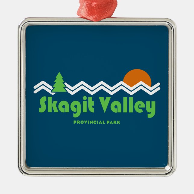 Skagit Valley Provincial Park Retro Metal Ornament (Front)